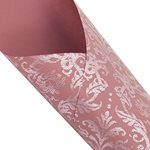 Pearlwrap - Damask Pearl on Pink - 600mm x 50m Roll
