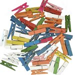 Wooden Pegs (50 pk) - Mixed