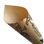 Kraft Paper Roll Brown with Pattern 60cmx50m - 120GSM