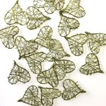 Wire Hearts 20pk - Olive 35mmD