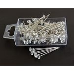 Diamante Pins - Small (box of 100) - 5mmD -Head x 55mm  Length