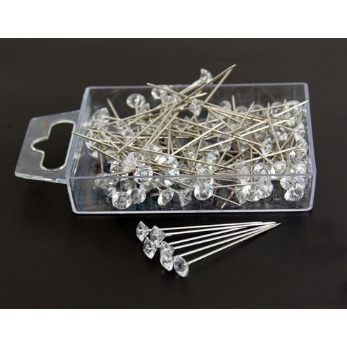 Diamante Pins - Small (box of 100)