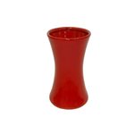Ceramic Waisted Vase - Red 190mmH