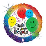 Smile It's Your Birthday - 9 Inch Stick Balloon