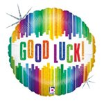 Good Luck Stripe - 9 Inch Stick Balloon