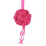 Art. Rose Ball - 15cm Dia - Cerise