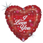Sparkling Love - 9 Inch Stick Balloon