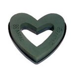 Foam Heart Wreath 2pk - Plastic Base 240mmD