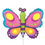 Butterfly - 14 Inch Stick Balloon