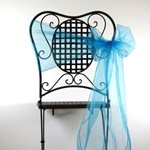 Premium Organza Sashes (12pk) - Turquoise 270x3m