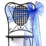 Premium Organza Sashes (12pk) - Sea Blue 270x3m