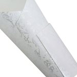Pearlwrap - Damask Pearl on White - 600mm x 50m Roll