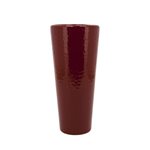 Ceramic Tapered Vase - Red 360mmH