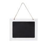 Small Hanging Blackboard - White Border 125x100mmH