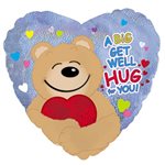 Get Well Hug - 9 inch Stick Balloon