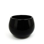 Ceramic Flower Pot - Black 205x140mmH