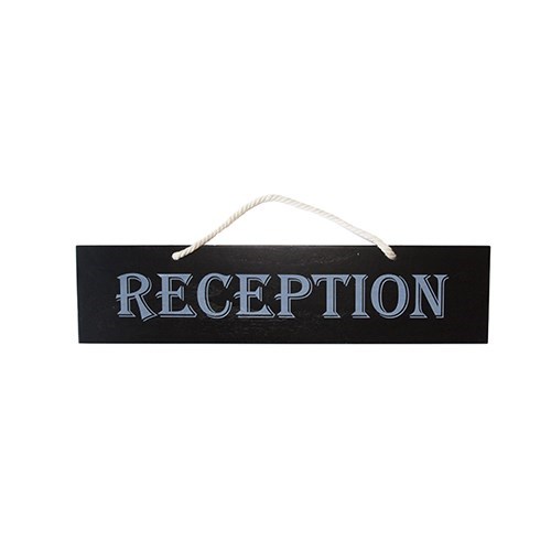 Reversible 'RECEPTION' Sign