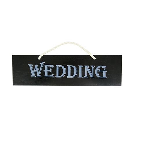 Reversible 'WEDDING' Sign