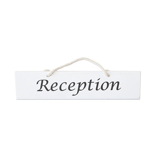 Single Sided 'Reception' Sign