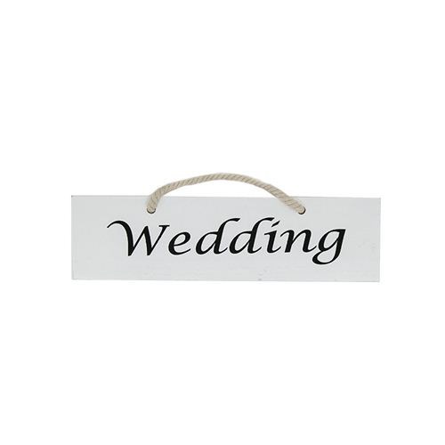 Single Sided 'Wedding' Sign