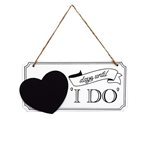 Wedding Count Down Sign - White 250mmL