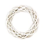 Medium Willow Wreath - White - 400mmD