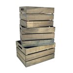 Apple Crates  3 set - Largest -39cmL x 29cmW x 21cmH