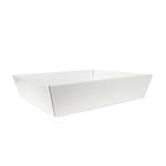 Large Rectangle Tray - White -350bx300wx90mmh