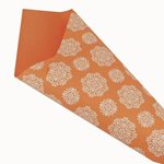 Pearlwrap - Whie Floral on Peach - 600x50m