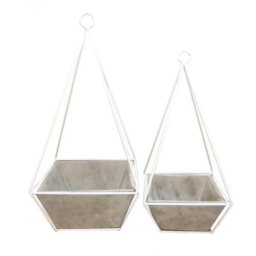 Cement Hanging Planter Large