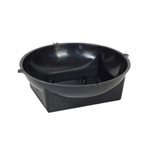 Plastic No6 Posy Bowl - Black 150mmD