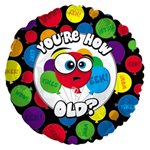 You're How Old Balloons - 9 Inch Stick Balloon