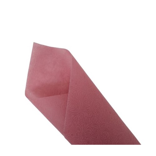 Non Woven Floral Ptn Pressed 53cm x 10m - Dusky Pi