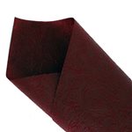 Non Woven Floral Ptn Pressed 50cm x 10m - Dark Red