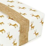 Xmas Red Nosed Reindeer on White - 600x45m - Counter Roll