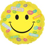 Get Well Bandaids & Kisses - 17 Inch Helium Balloon