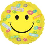 Get Well Bandaids & Kisses - 17 Inch Helium Balloon