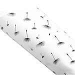 Pearlwrap - Black Dandelion on White - 50 x 60cm Sheet (pk 50 shts)