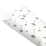 Pearlwrap - Lime Dandelion on White - 50 x 60cm Sheet (pk 50 shts)