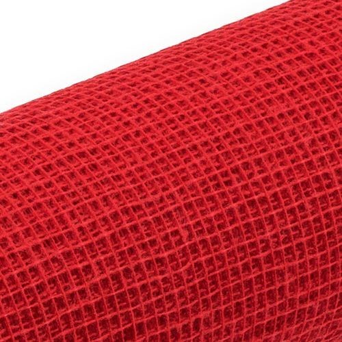 Jute Natural Mesh - Red