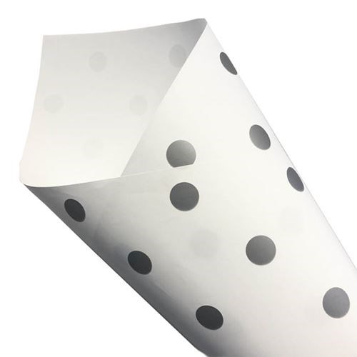 Pearlwrap - Silver Dot on White