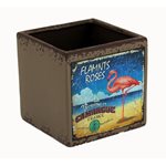 Rustic Cube - Twig Flamingo 130mmSq