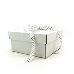 Small Square Box - White 200mmSq x 100mmH