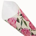 Pearlwrap - Pink Peonies on Cream - 50 x 60cm Sheet (pk 50 shts)