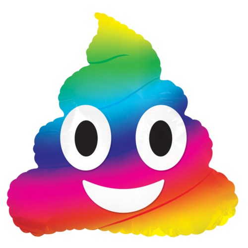 Emoticon Raninbow Poop