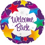 Welcome Back Rainbow Stars - Packaged Helium 17