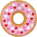 Heart Donut - 10.5 inch Stick Balloon