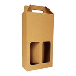 Double Wine Box - Kraft 88x177x335mmH