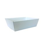 Medium Rectangular Tray - White 250bx200wx90mmh