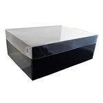 Gift Box Black with Clear Lid - 34.5*26*12.5cmH